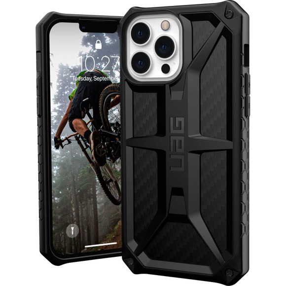 UAG - Monarch Series Case for iPhone 13 Pro Max - Carbon Fiber - Picture 1 of 5